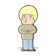 cartoon shy boy N10