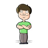 cartoon happy man N204
