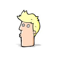 cartoon surprised man N69