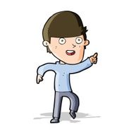 cartoon happy man N205