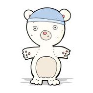 cartoon cute polar bear N22