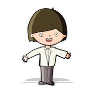 cartoon happy man N206