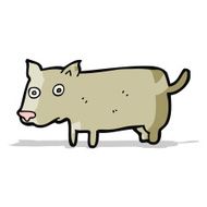 cartoon little dog N70