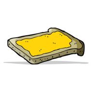cartoon honey on toast N2