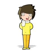 cartoon friendly man N14