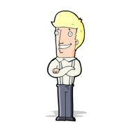 cartoon proud man N10