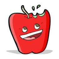 happy apple cartoon N6