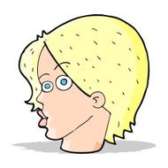 cartoon female face N55