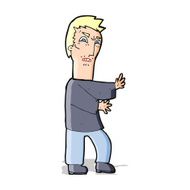 cartoon angry man N53