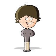 cartoon happy boy N102