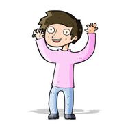cartoon happy man N207