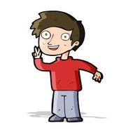 cartoon boy posing for photo N4