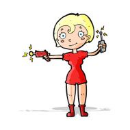 cartoon future space girl N4