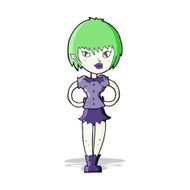 cartoon pretty vampire girl N15