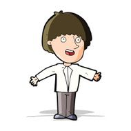 cartoon happy man N208