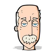 cartoon bored old man N8