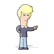Cartoon Man Pointing N95