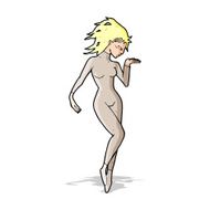 cartoon future space woman N5