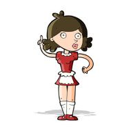 cartoon surprised maid N5