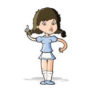 cartoon pretty maid woman N5