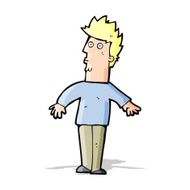 cartoon surprised man N72