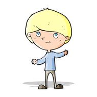 cartoon happy boy N103