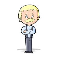 Cartoon Man With Mustache N51