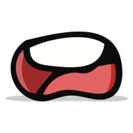 cartoon unhappy mouth N4