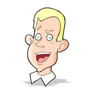 cartoon male face N9