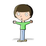 cartoon surprised man N74