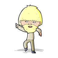 cartoon bearded man pointing and laughing N4