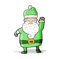 cartoon angry santa claus N8