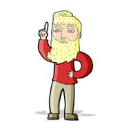 cartoon man with idea N89
