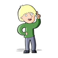 cartoon man with idea N90