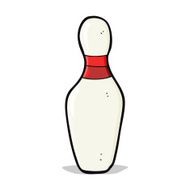 cartoon ten pin bowling skittle N3