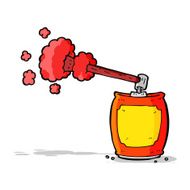cartoon aerosol spray can N10