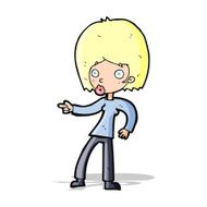 cartoon woman pointing N88