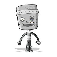 cartoon funny robot N42