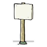 Cartoon Sign Post N38