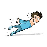 cartoon drenched man flying N4