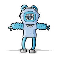 cartoon deep sea diver N13