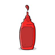 Cartoon Ketchup Bottle N17