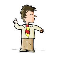 cartoon man making his point N5