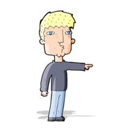 cartoon pointing man N54
