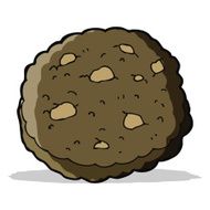 chocolate chip cookie cartoon N6
