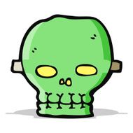 cartoon spooky skull mask N9