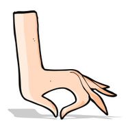 cartoon hand symbol N22