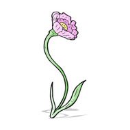 cartoon flower N243