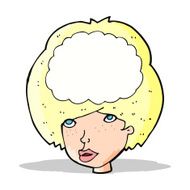 cartoon empty headed woman N4