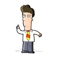 cartoon bored man asking question N5